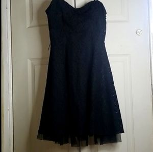 H&M Black Lace Dress with Straps (are removable)